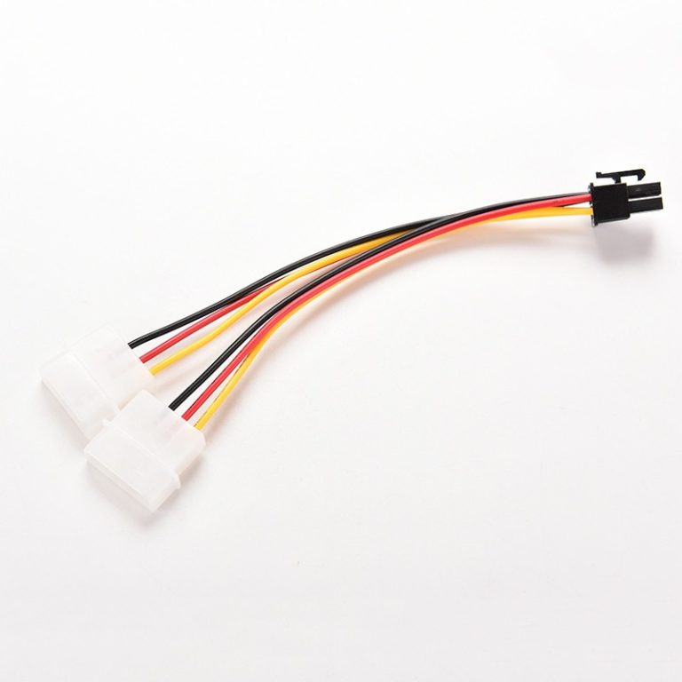 Cabo De Energia Pci E 6 Pinos Para 2 Ide Molex 4 Pinos MIX MERCOIMPORT