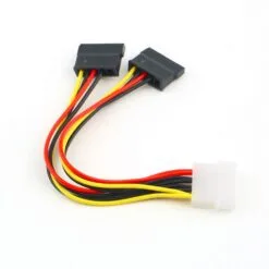 Cabo Adaptador Ide Molex 4 Pinos Para 2 Satas 15 Pinos Atx